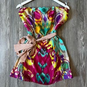 GLAM - Strapless mini dress